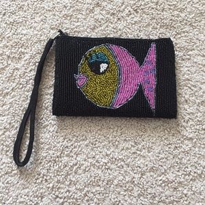 Cute beaded wristlet/little purse